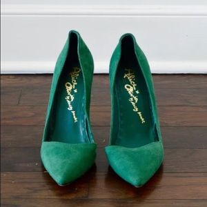 Alice and Olivia Green Heel Shoe Size 38